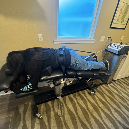 Chiropractic Marysville WA Woman Receiving Spinal Decompression